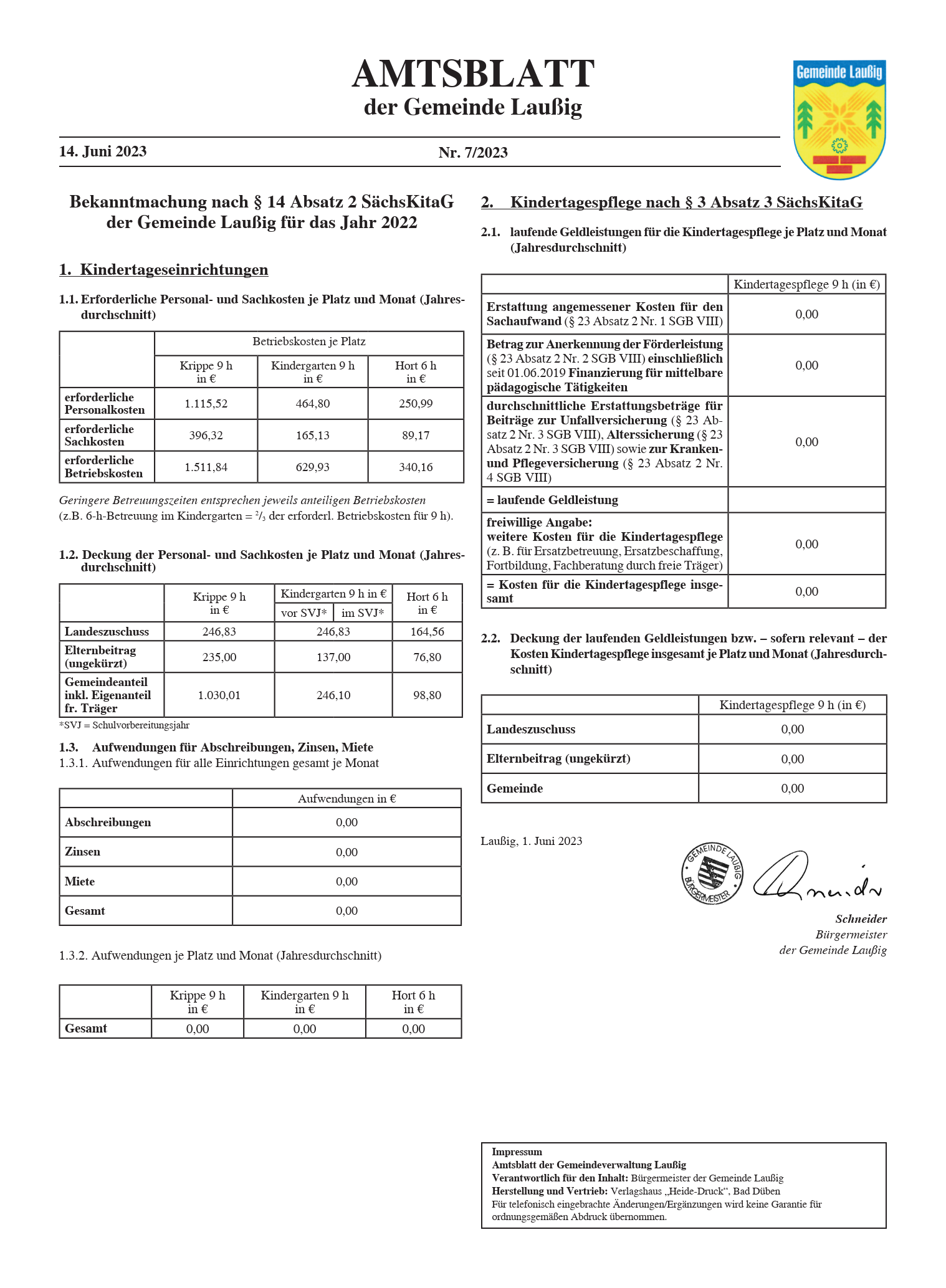 Amtsblatt 07/2023 vom 14.06.2023 - Seite 1