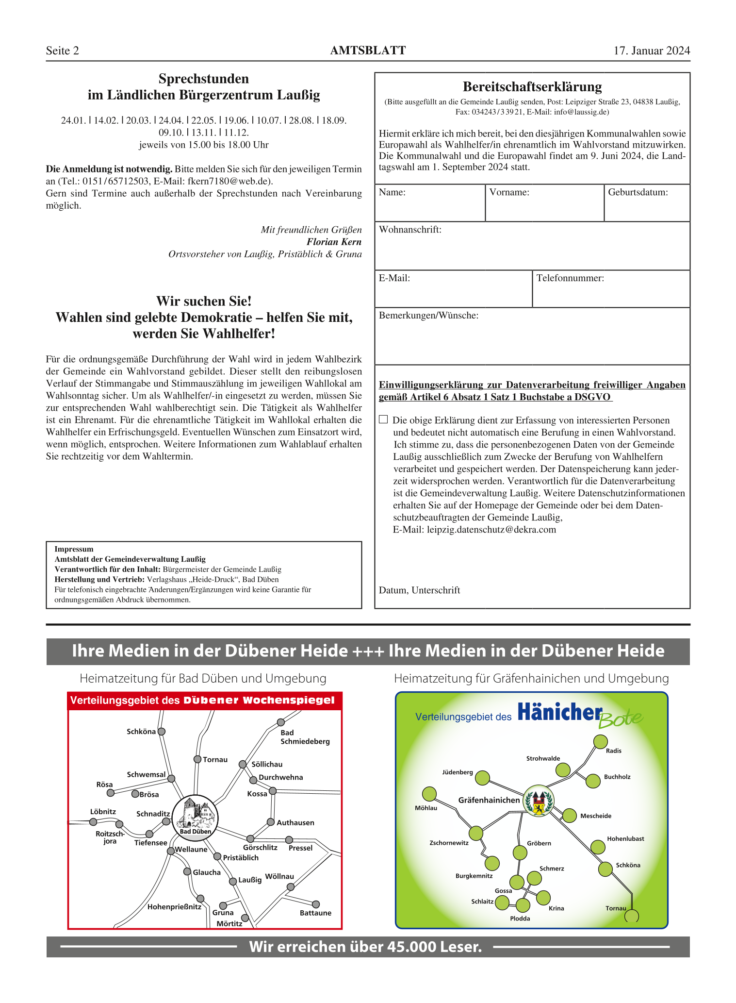 Amtsblatt Nr. 01/2024 vom 17.01.2024 Seite 2