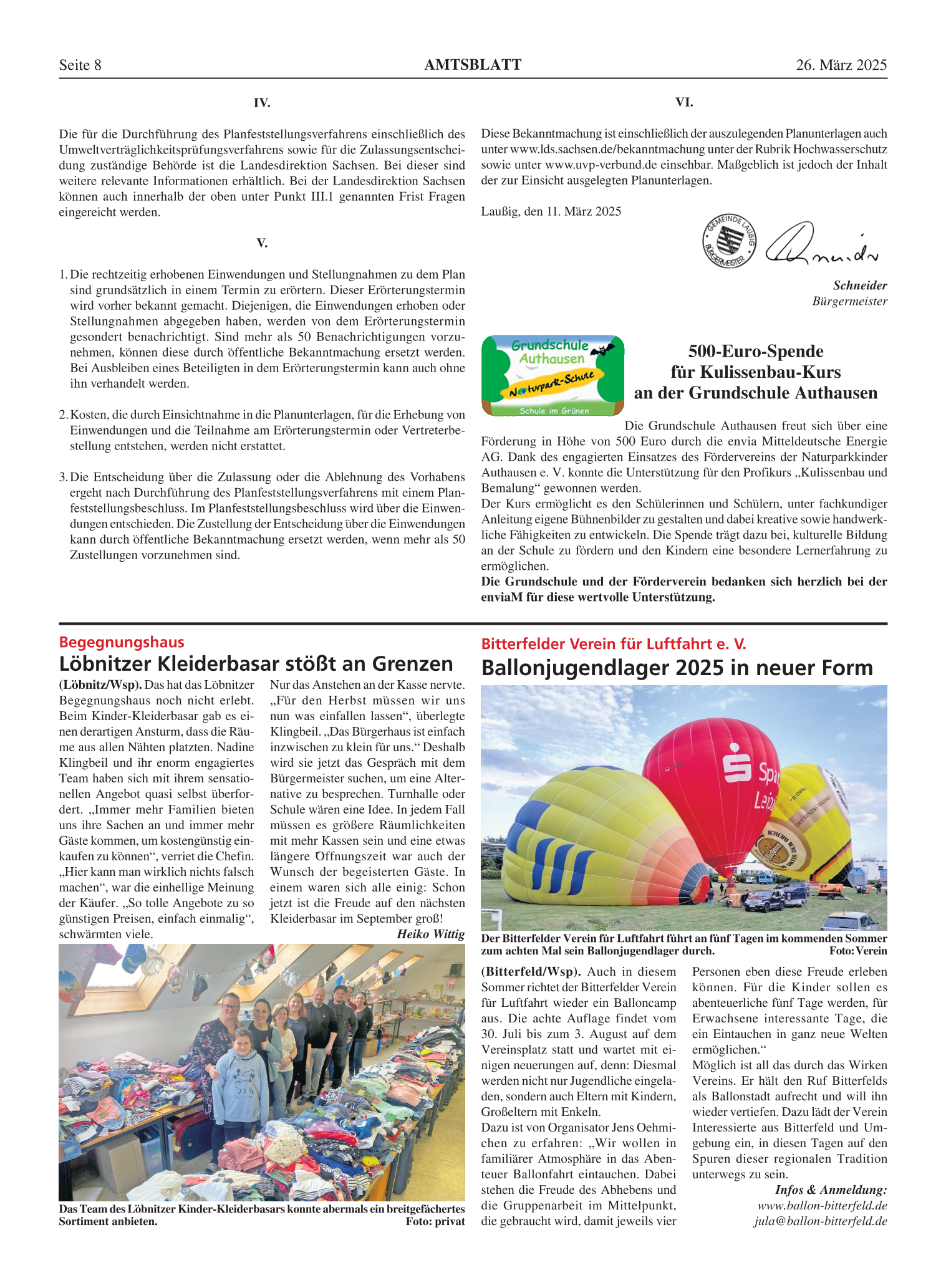 Amtsblatt Nr. 05/2025 vom 26.03.2025 Seite 2